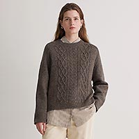 PULL ASPEN TORSADES GREY MIX - Yerse