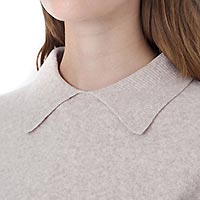 PULL NINA COLLAR BEIGE - Yerse
