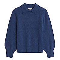 PULL NINA COLLAR BLUE - Yerse