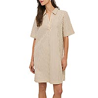 ROBE TUNIQUE MAGY STRIPES ECRU - Yerse