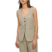 WAISTCOAT LIN MIX TILLEUL - Yerse