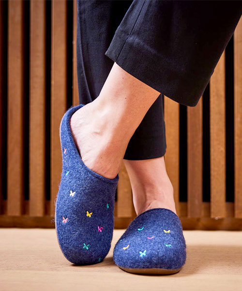 Collection chaussons pantoufles Automne-hiver 2022 femme