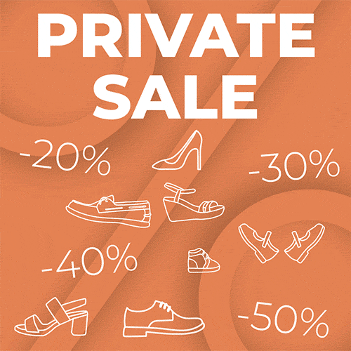 Enjoy our summer private sale on women's, men's and kids' shoes and clothing  