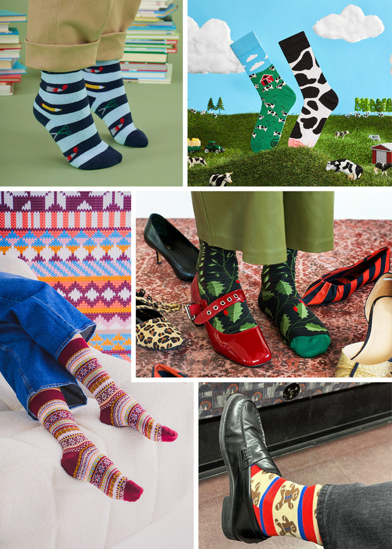 Idées cadeaux de Noël : chaussettes pour femme homme et enfant