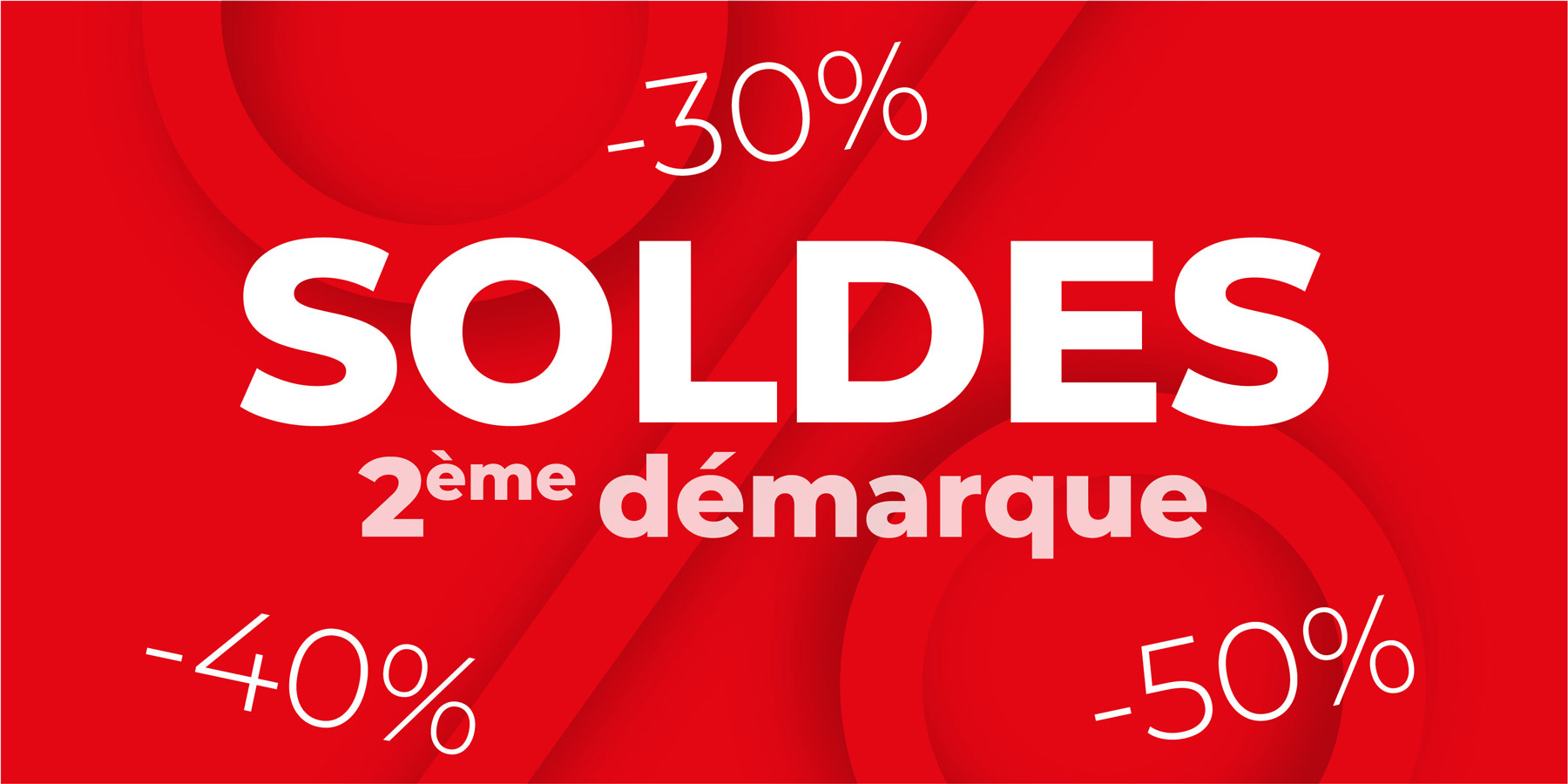 Profitez d'une 2ème démrarque sur nos soldes sur toutes nos collections 