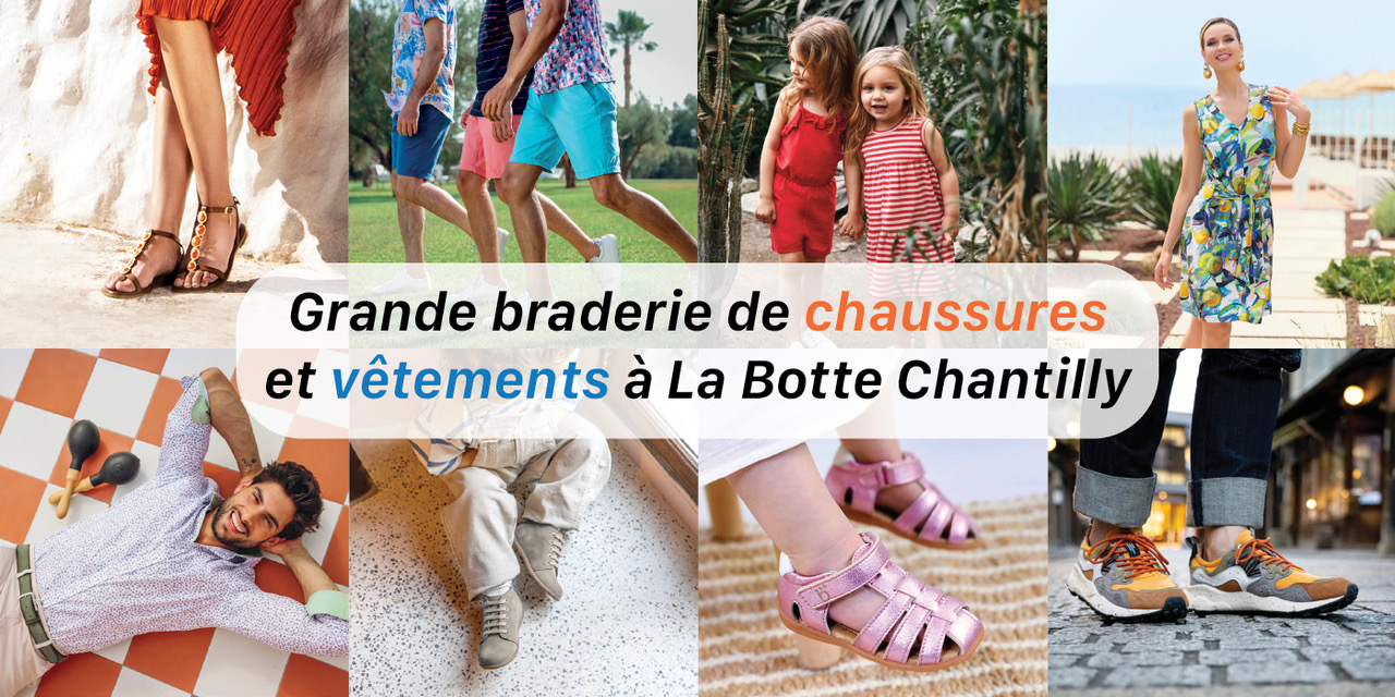 Profitez de notre braderie sur nos chaussures et vêtements 