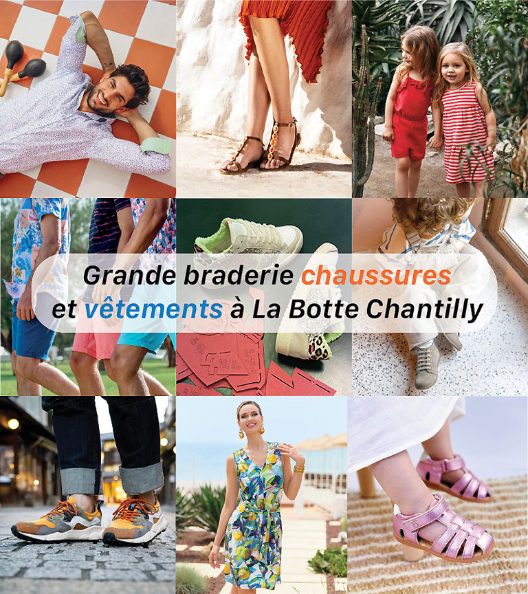 Profitez de notre braderie sur nos chaussures et vêtements