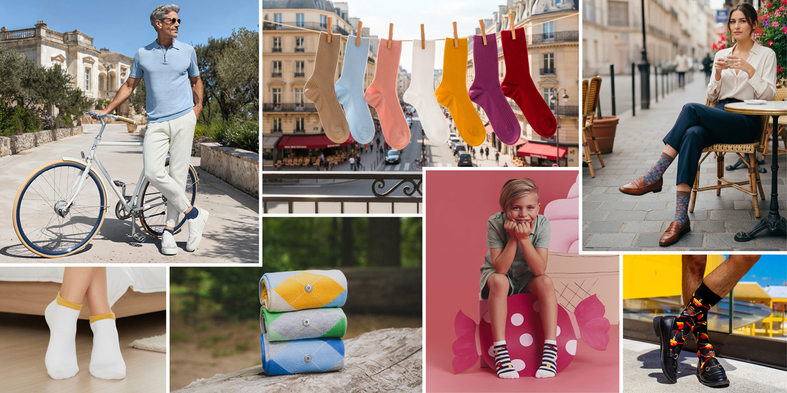 3 paires achetées, la 4ème offerte sur les chaussettes Doré Doré, Falke, Burlington, Happy Socks 