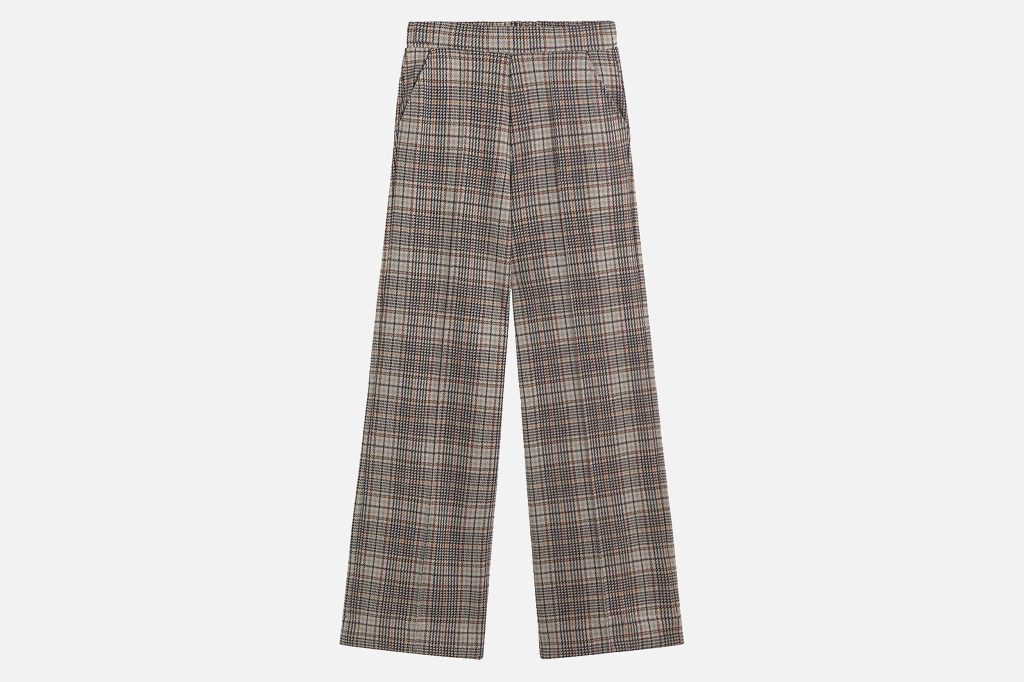 PANTALON BIG CHECKS BEIGE BROWN