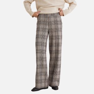 PANTALON BIG CHECKS BEIGE BROWN – Image 2