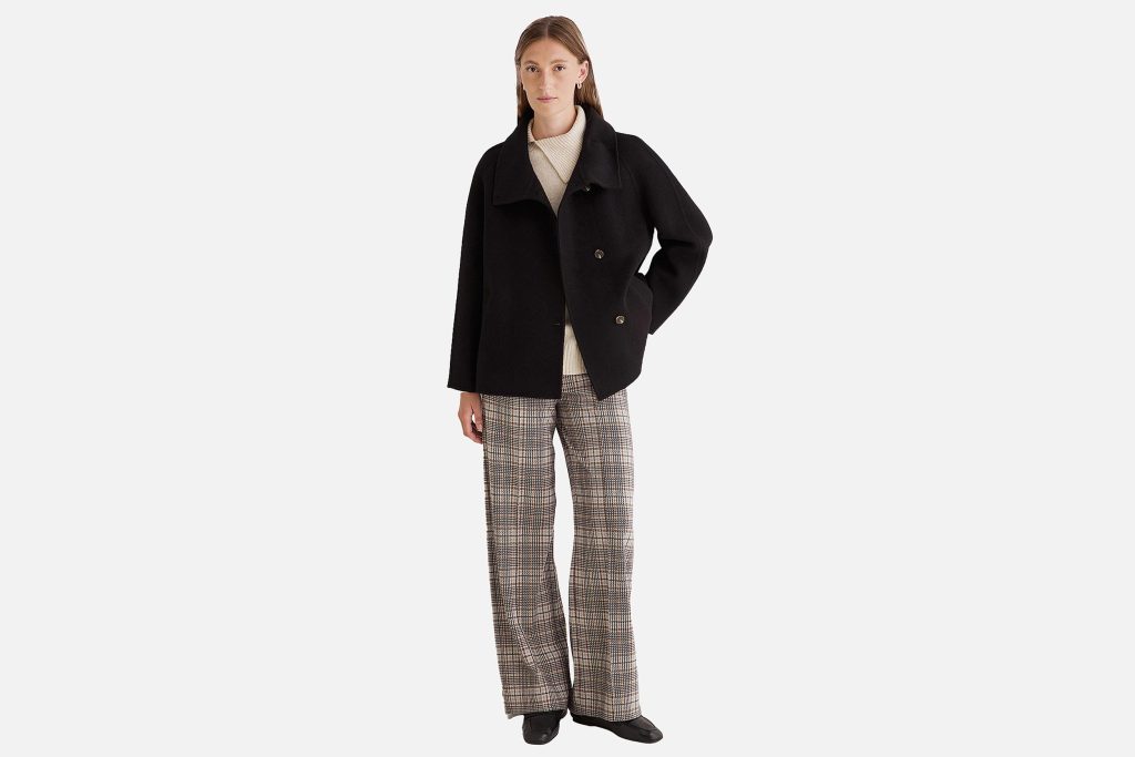 PANTALON BIG CHECKS BEIGE BROWN