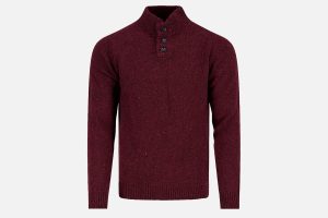 JUMPER KNITTED BURGUNDY