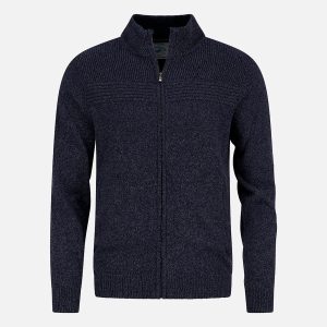 CARDIGAN MELANGE NAVY – Image 1