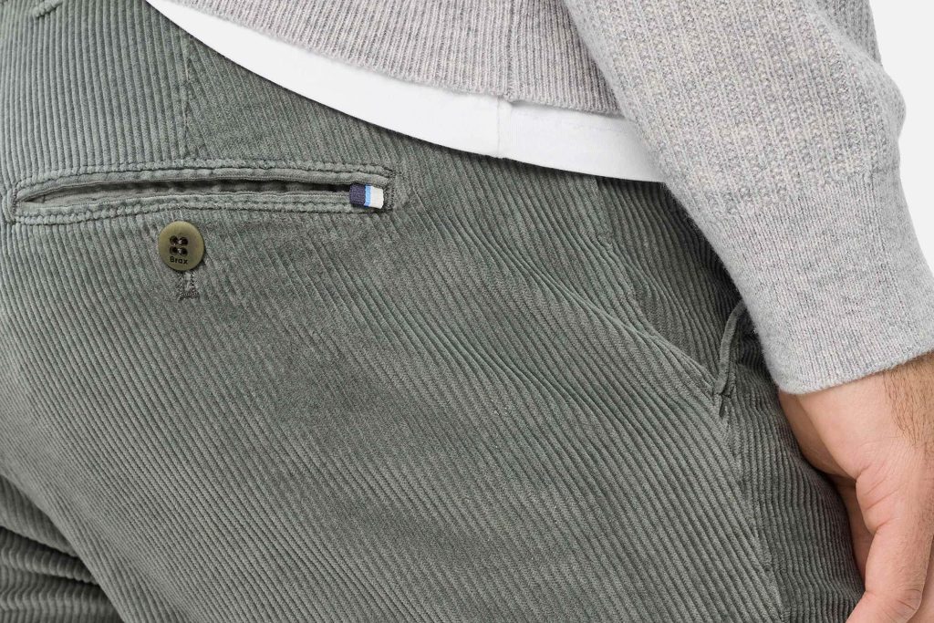 FABIO IDX CHINO GREEN CORDUROY