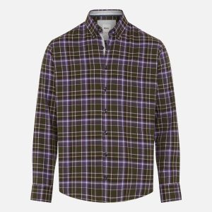DANIEL LIGHT FLANNEL GREEN PURPLE – Image 1