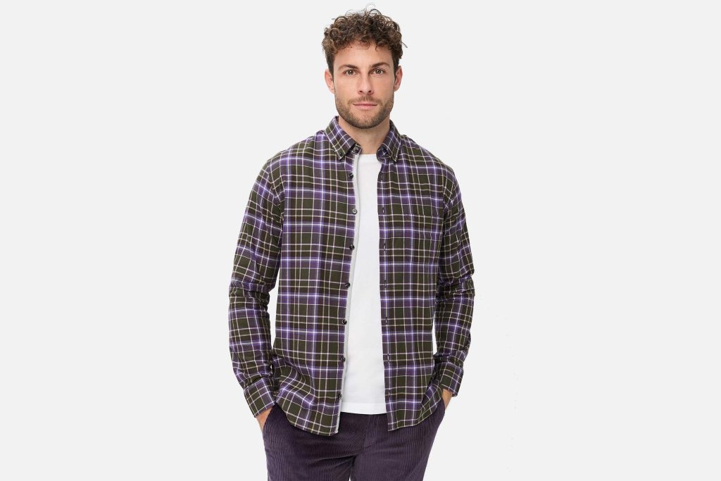 DANIEL LIGHT FLANNEL GREEN PURPLE