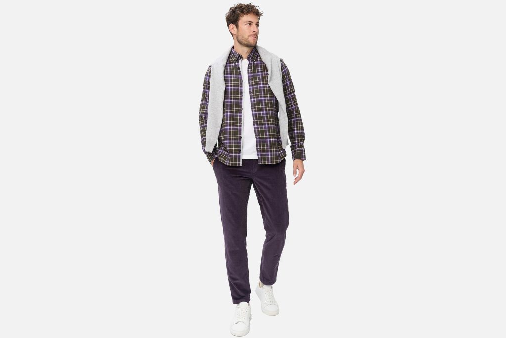 DANIEL LIGHT FLANNEL GREEN PURPLE