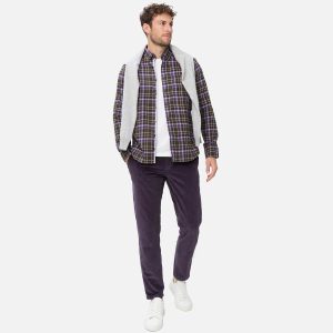 DANIEL LIGHT FLANNEL GREEN PURPLE – Image 5