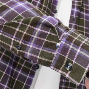 DANIEL LIGHT FLANNEL GREEN PURPLE – Image 6