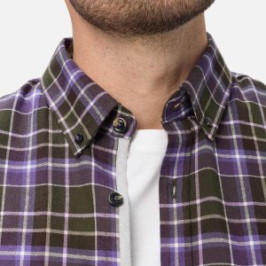 DANIEL LIGHT FLANNEL GREEN PURPLE – Image 7