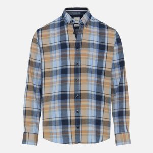 DANIEL LIGHT FLANNEL BLUE BEIGE – Image 1