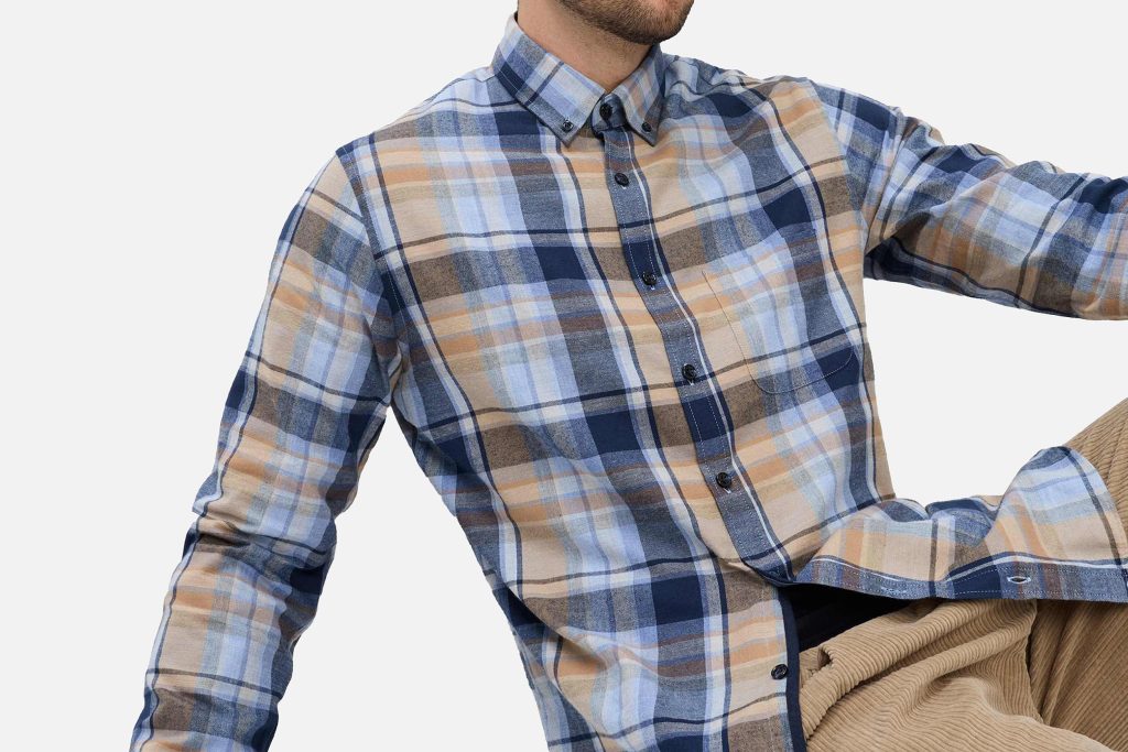 DANIEL LIGHT FLANNEL BLUE BEIGE
