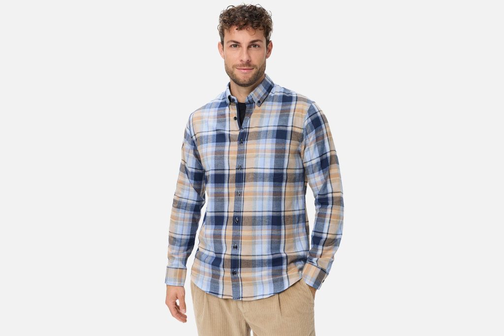 DANIEL LIGHT FLANNEL BLUE BEIGE