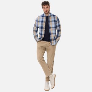DANIEL LIGHT FLANNEL BLUE BEIGE – Image 6