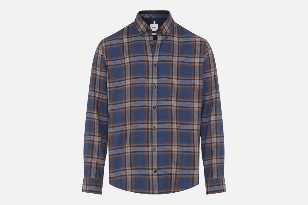 DANIEL LIGHT FLANNEL NAVY CAMEL