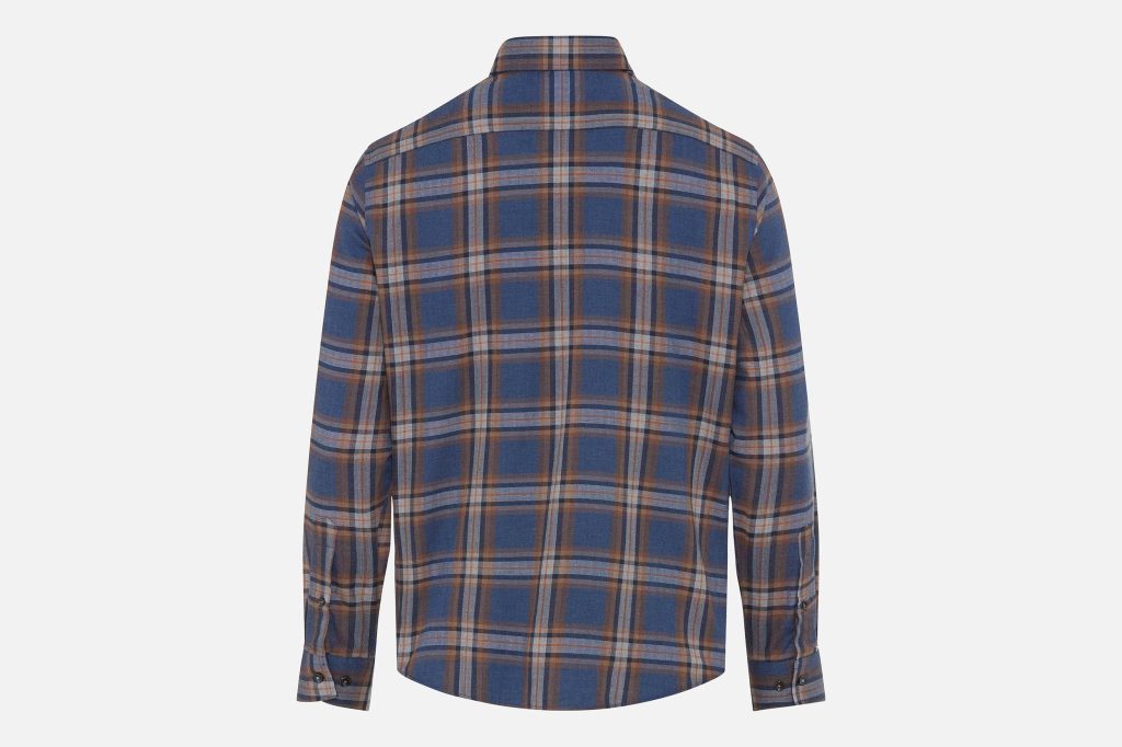 DANIEL LIGHT FLANNEL NAVY CAMEL