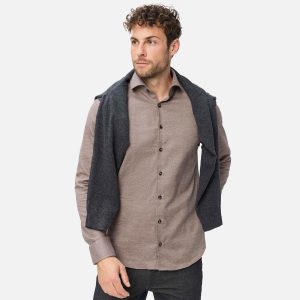 HAROLD LIGHT FLANNEL BROWN - Image 4