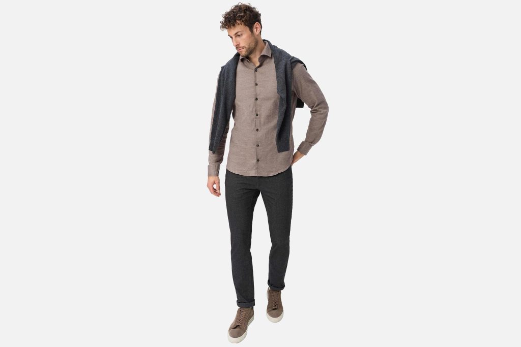 HAROLD LIGHT FLANNEL BROWN