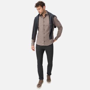 HAROLD LIGHT FLANNEL BROWN - Image 6
