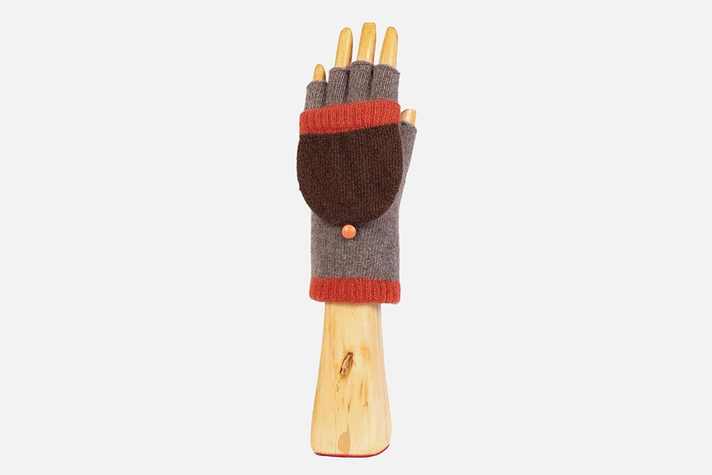 GANTS MITAINES LUZ MARRON ROUGE