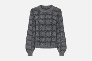 ONLDOFFA LS ONECK GLITTER KNT DARK GREY MEL
