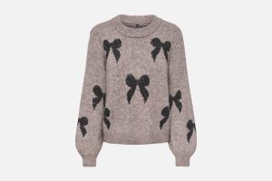 ONLDOFFA LS ONECK GLITTER KNT WALNUT MEL