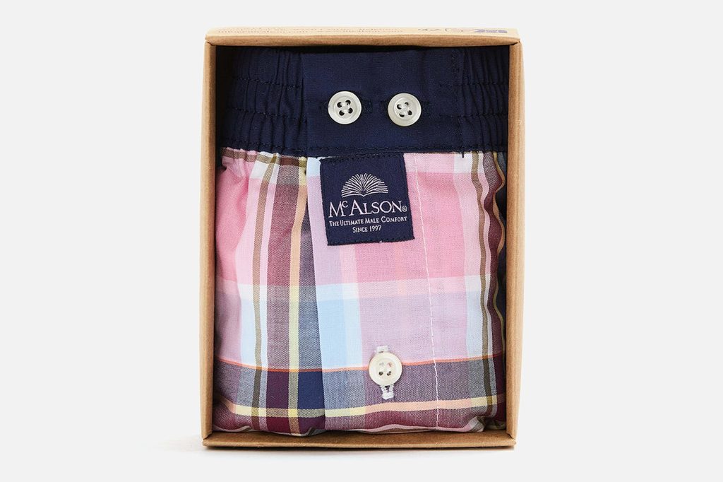 MC ALSON MADRAS BLUE PINK