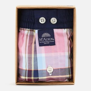MC ALSON MADRAS BLUE  PINK - Image 2