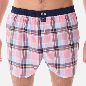 MC ALSON MADRAS BLUE  PINK - Image 3