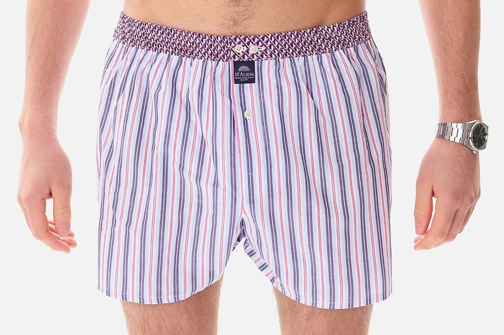 MC ALSON STRIPED BLUE  PINK