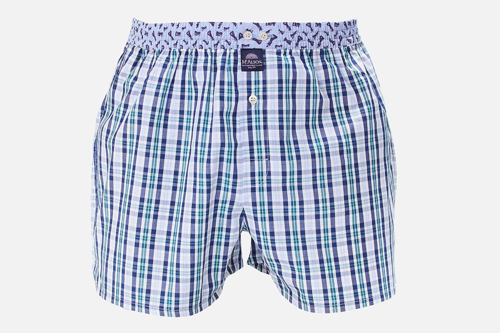 MC ALSON TARTAN BLUE WHITE