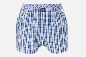 MC ALSON TARTAN BLUE  WHITE