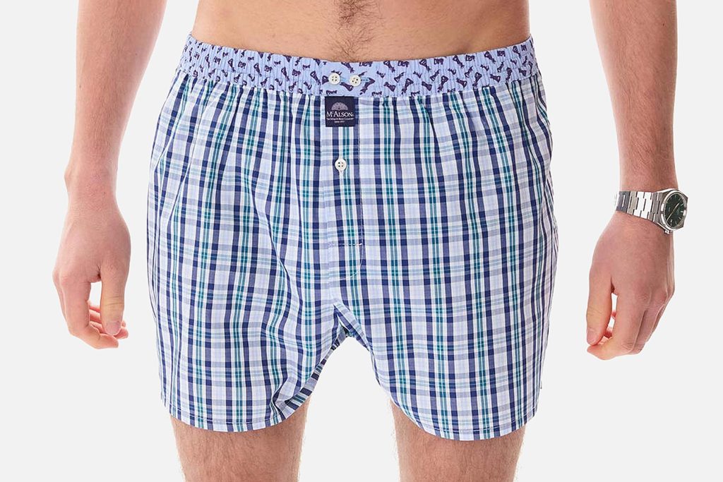 MC ALSON TARTAN BLUE WHITE