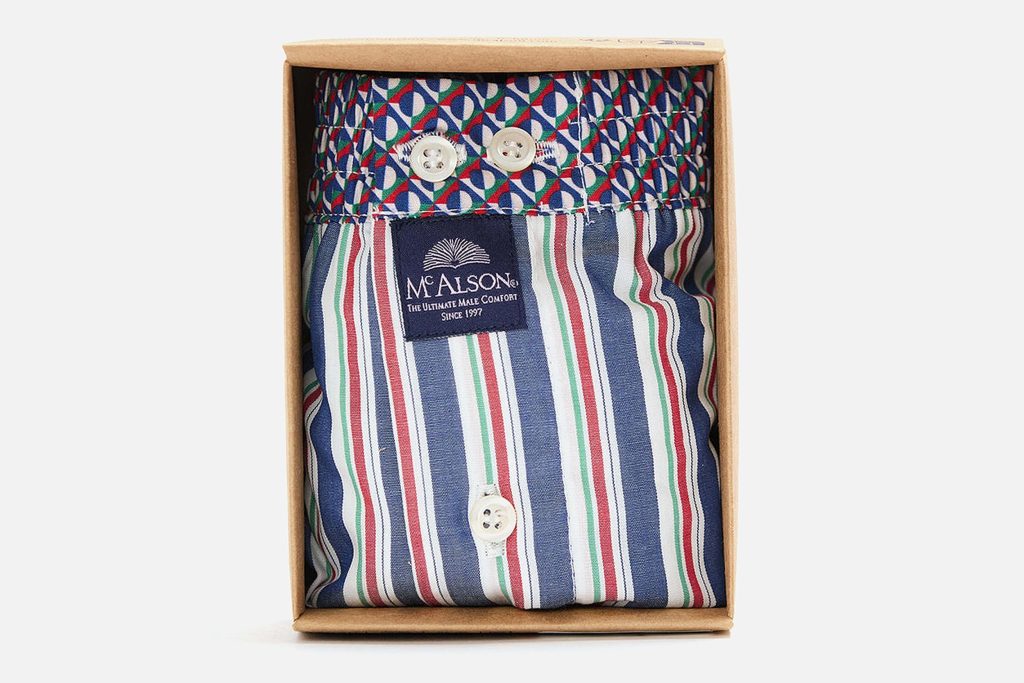 MC ALSON STRIPED BLUE  WHITE