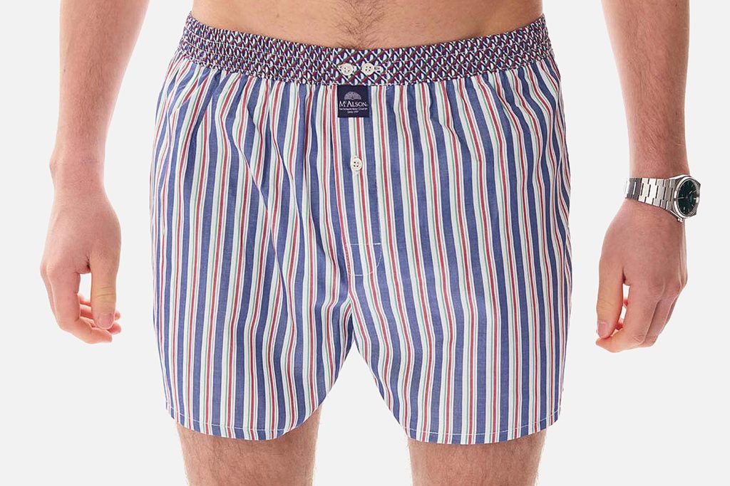 MC ALSON STRIPED BLUE  WHITE